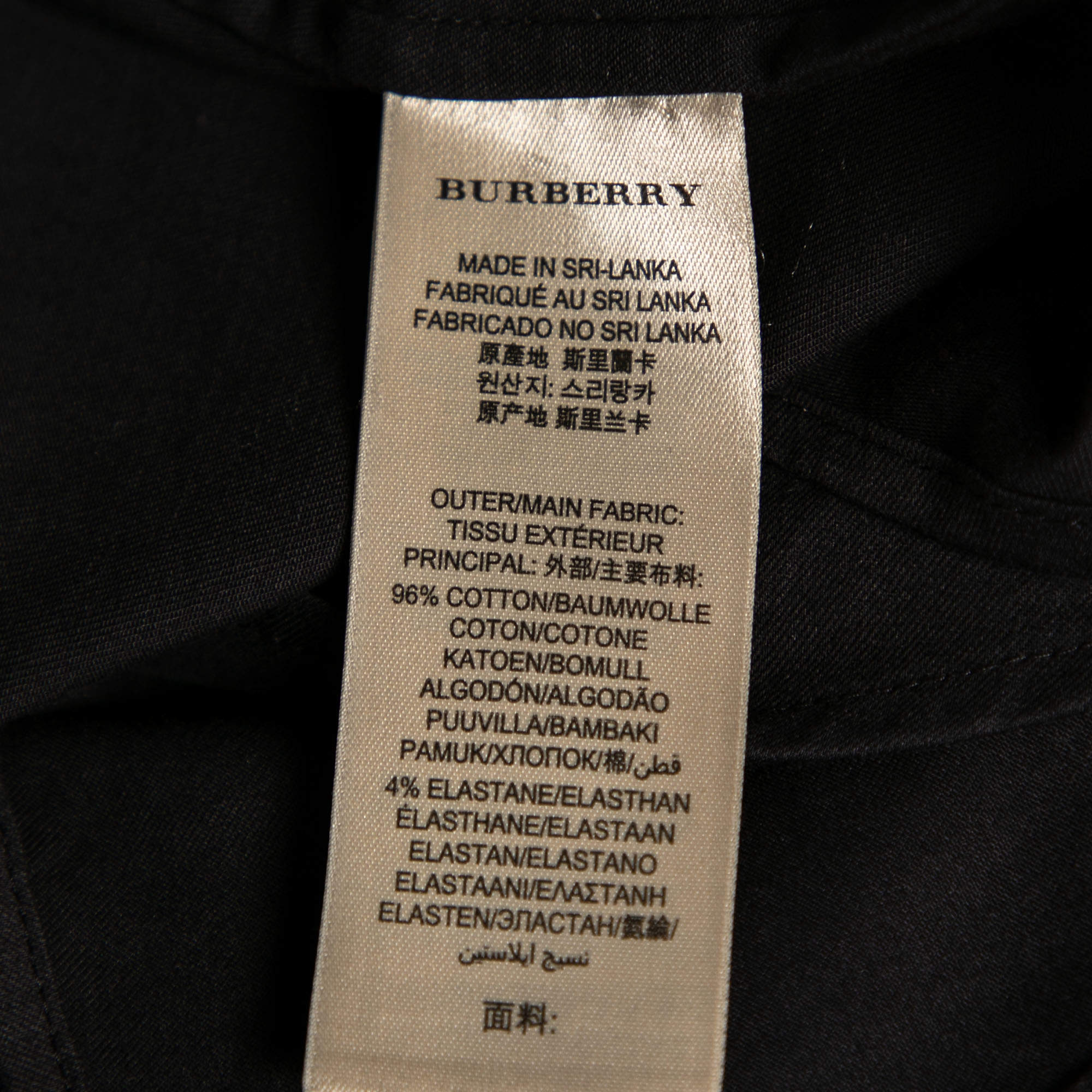 Burberry Brit Black Cotton Epaulette Detailed Shirt XS Burberry Brit | TLC