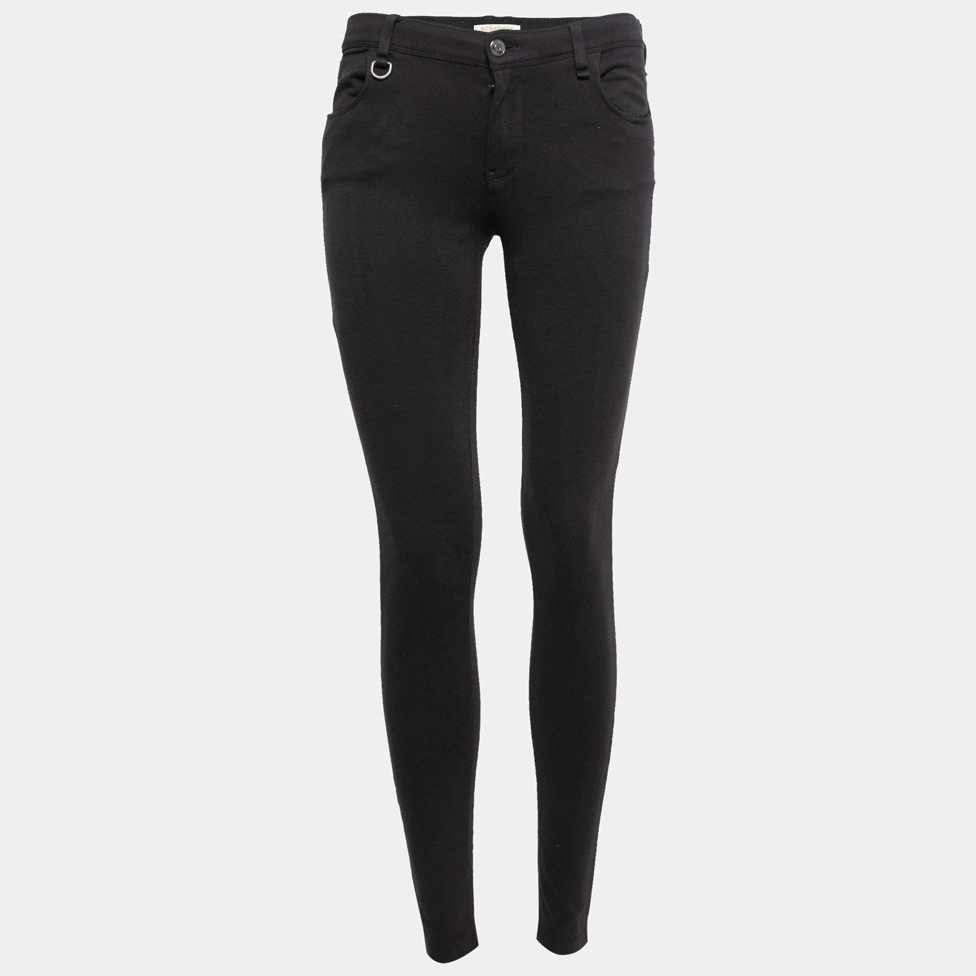 Pre Owned Burberry Brit Black Knit Westbourne Jean Leggings L