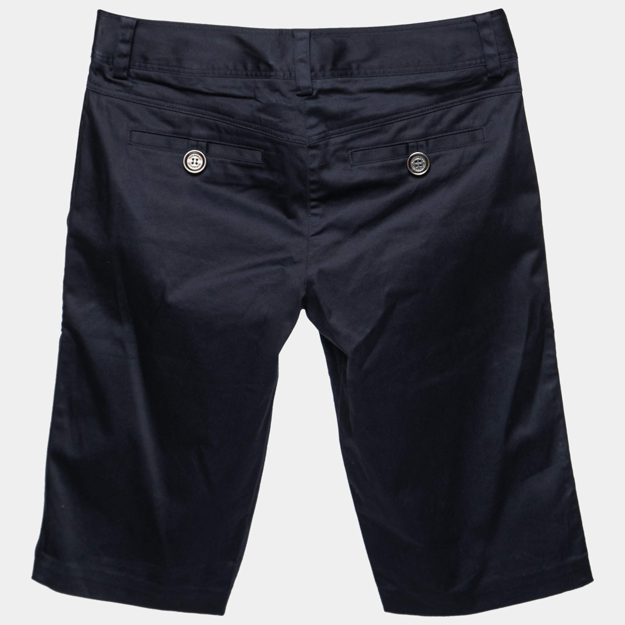 Burberry Brit Navy Blue Cotton Knee-Length Shorts S  