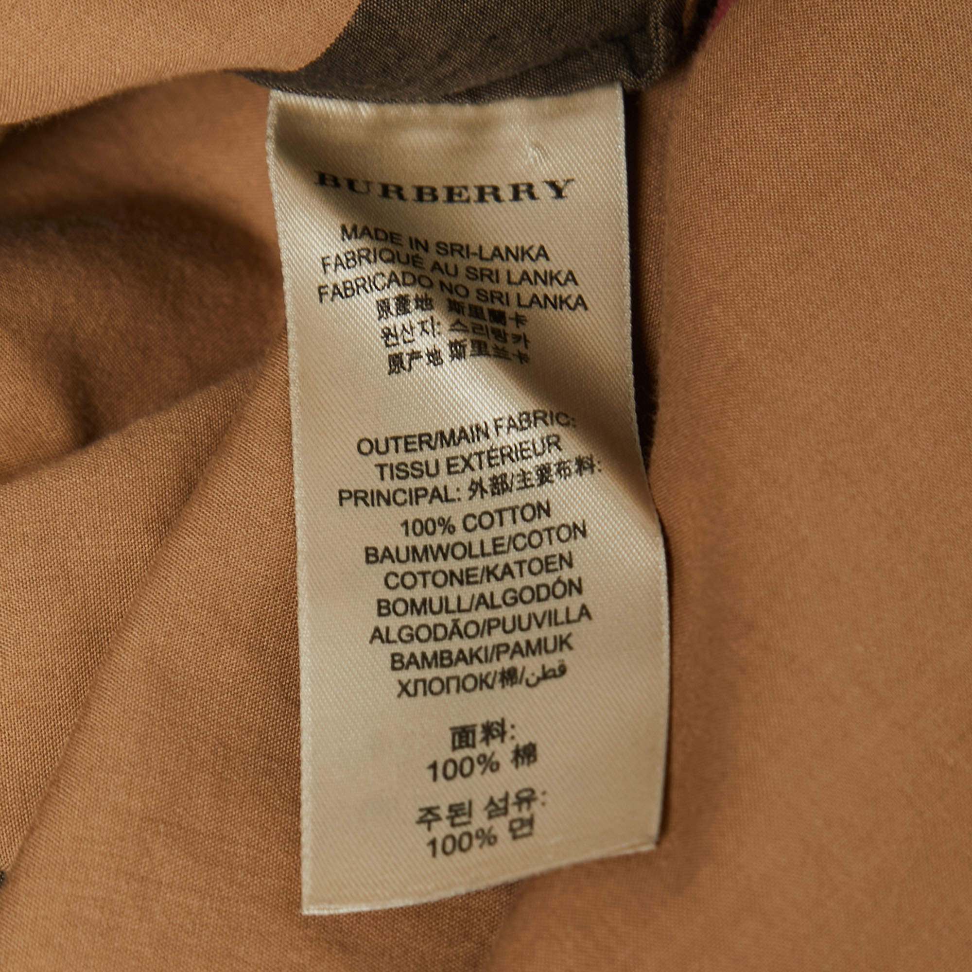 Burberry Brit Brown Nova Check Patterned Cotton Shirt XL Burberry Brit | TLC