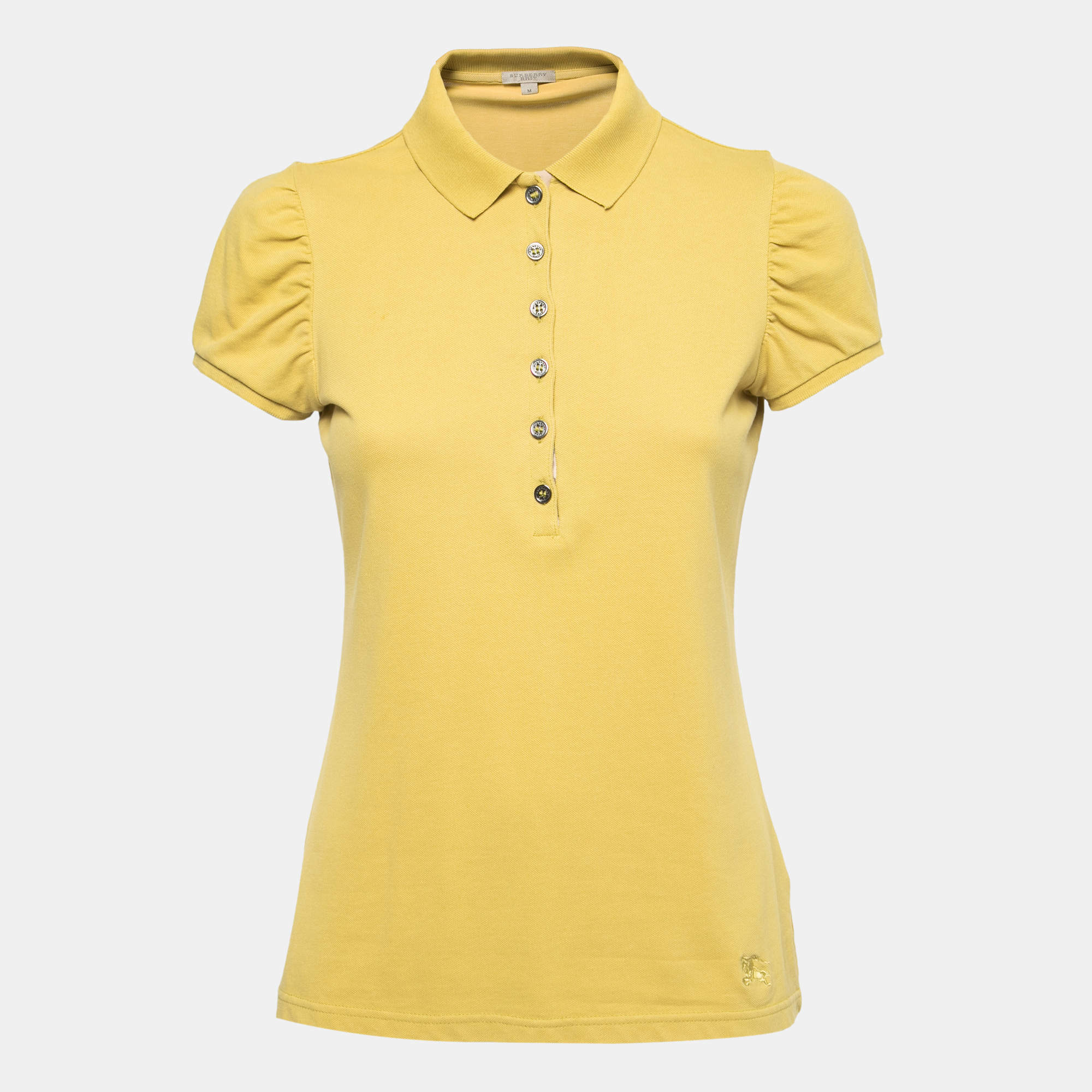 Burberry polo shirt womens 2025 yellow