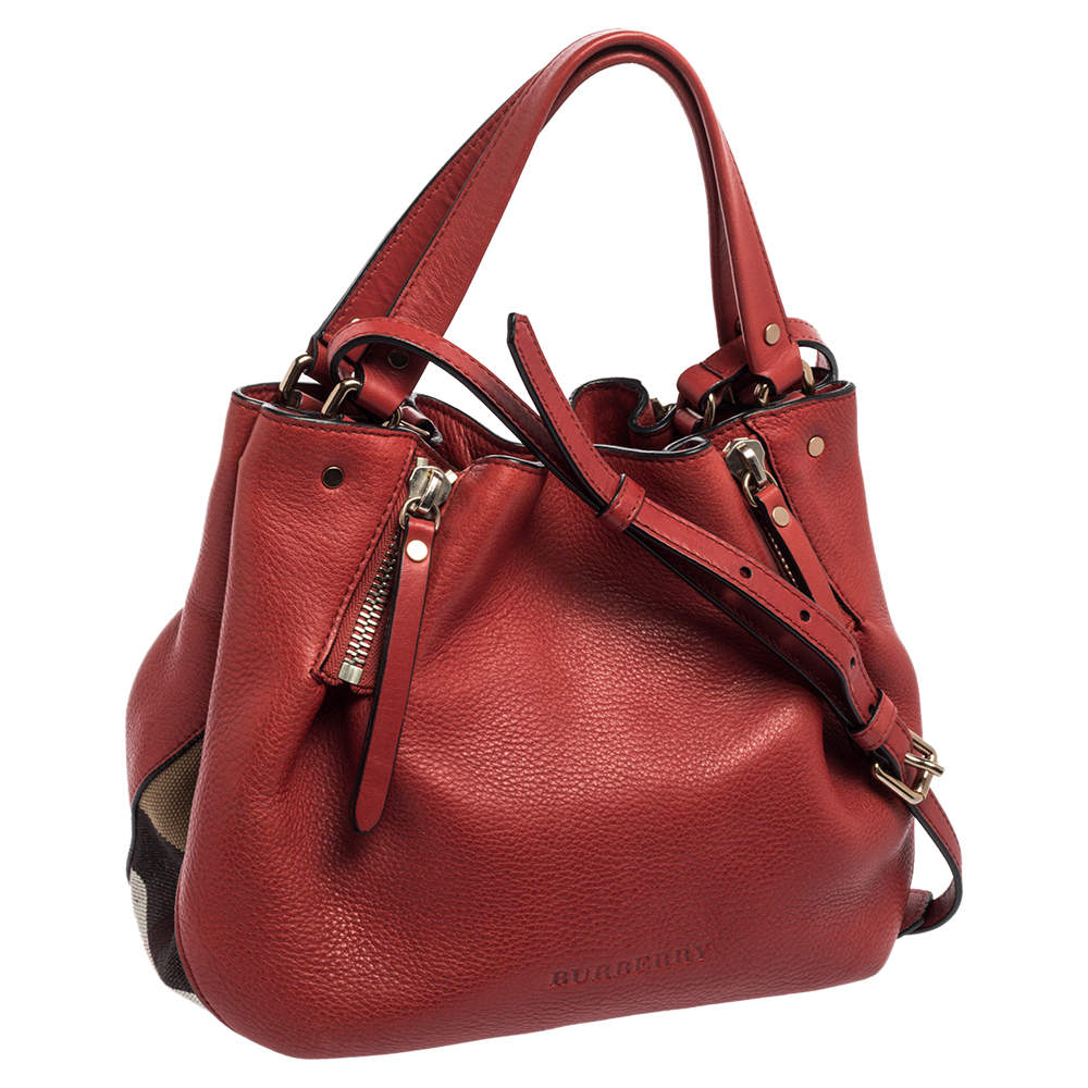 Burberry small maidstone leather clearance satchel