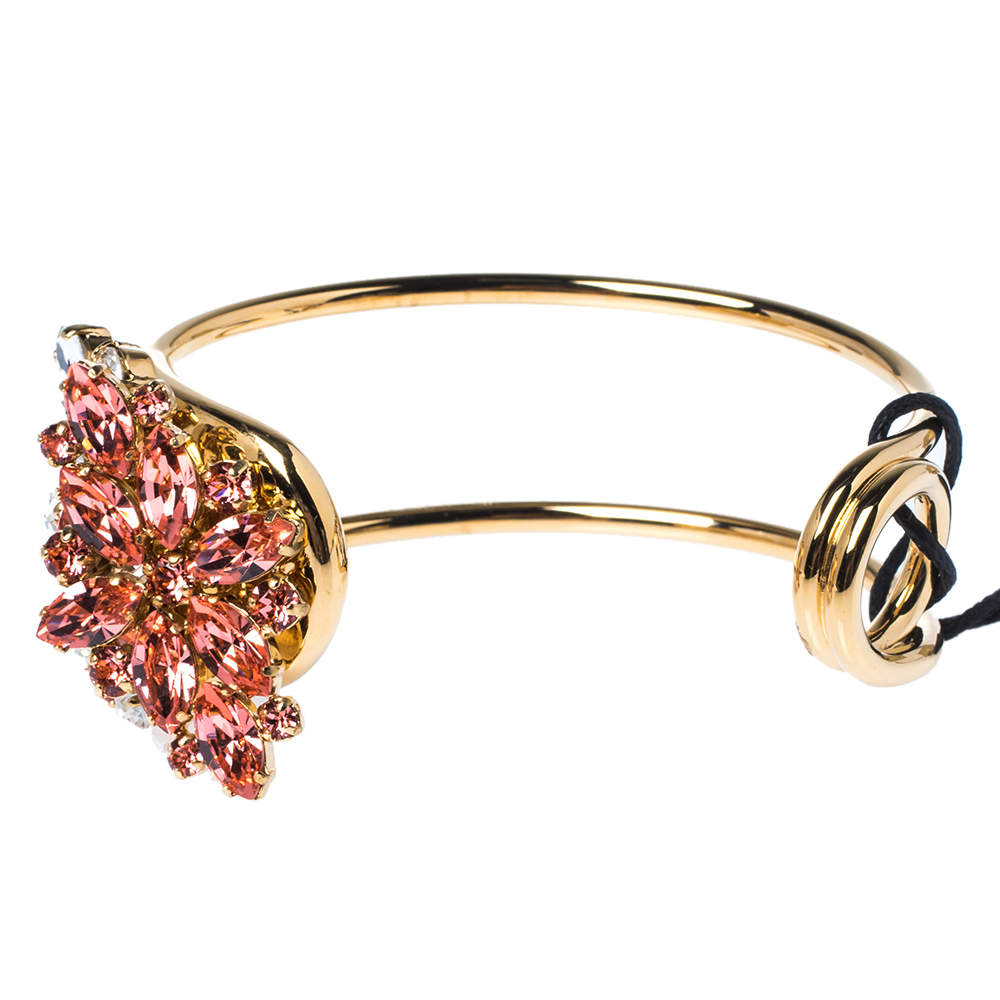 Pre Owned سوار بربري ديزي كريستال ذهبي اللون