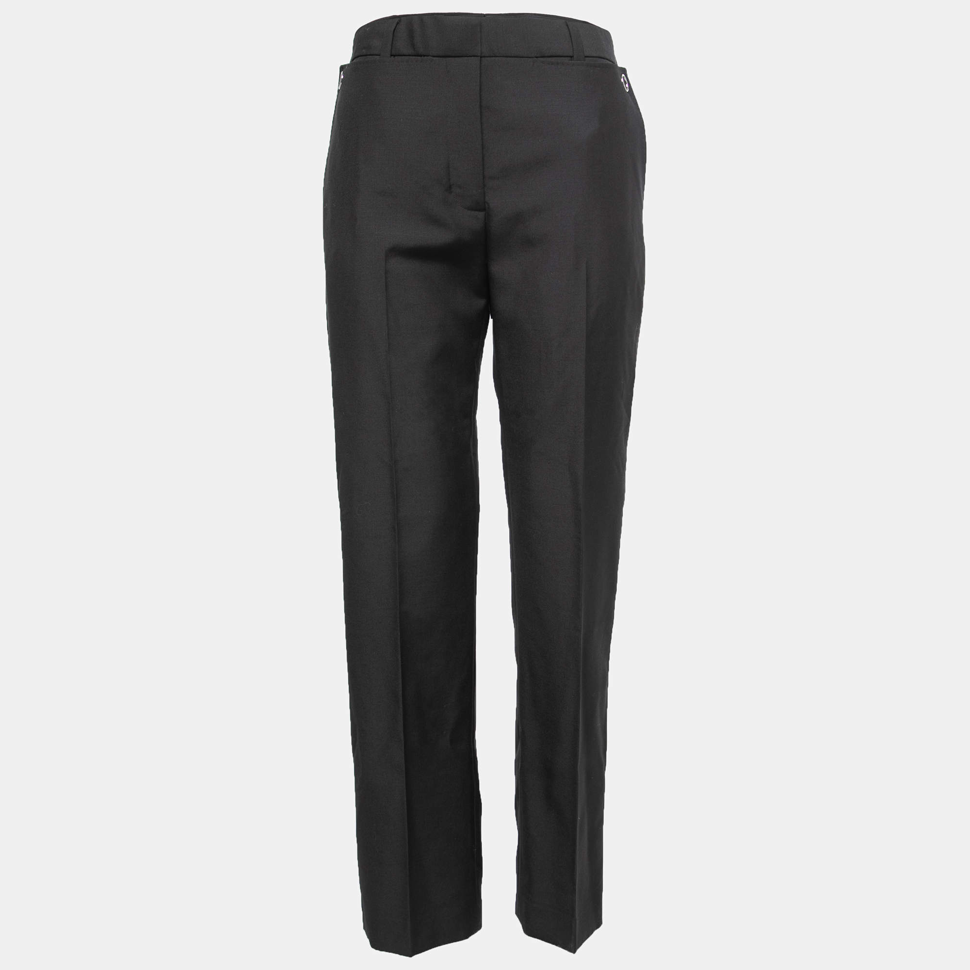 Burberry black hot sale trousers