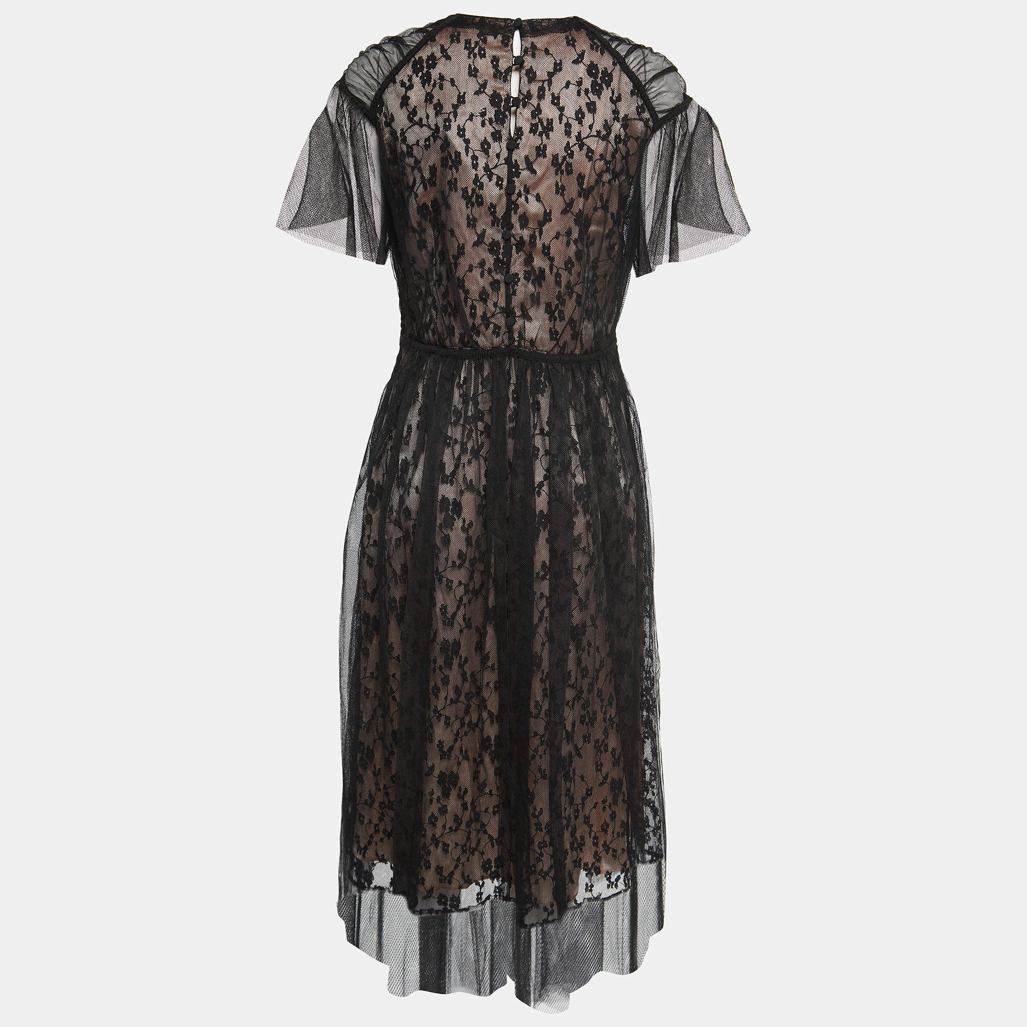 Burberry black cheap lace dress