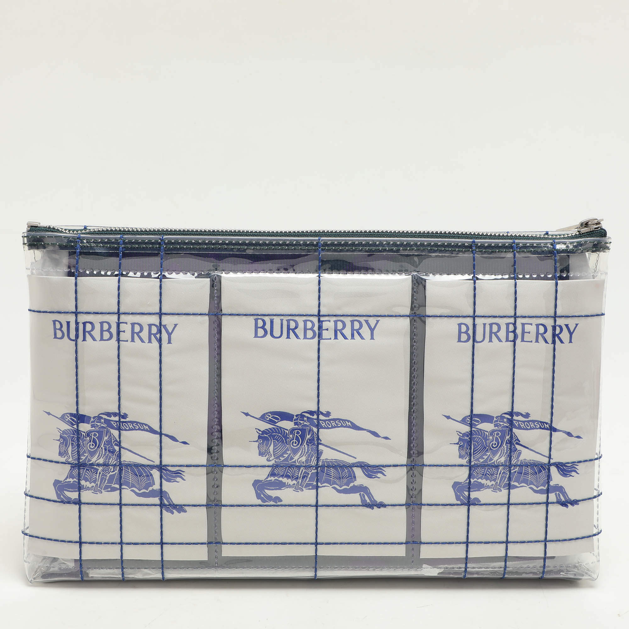 Burberry Transparent PVC EKD Label Pouch