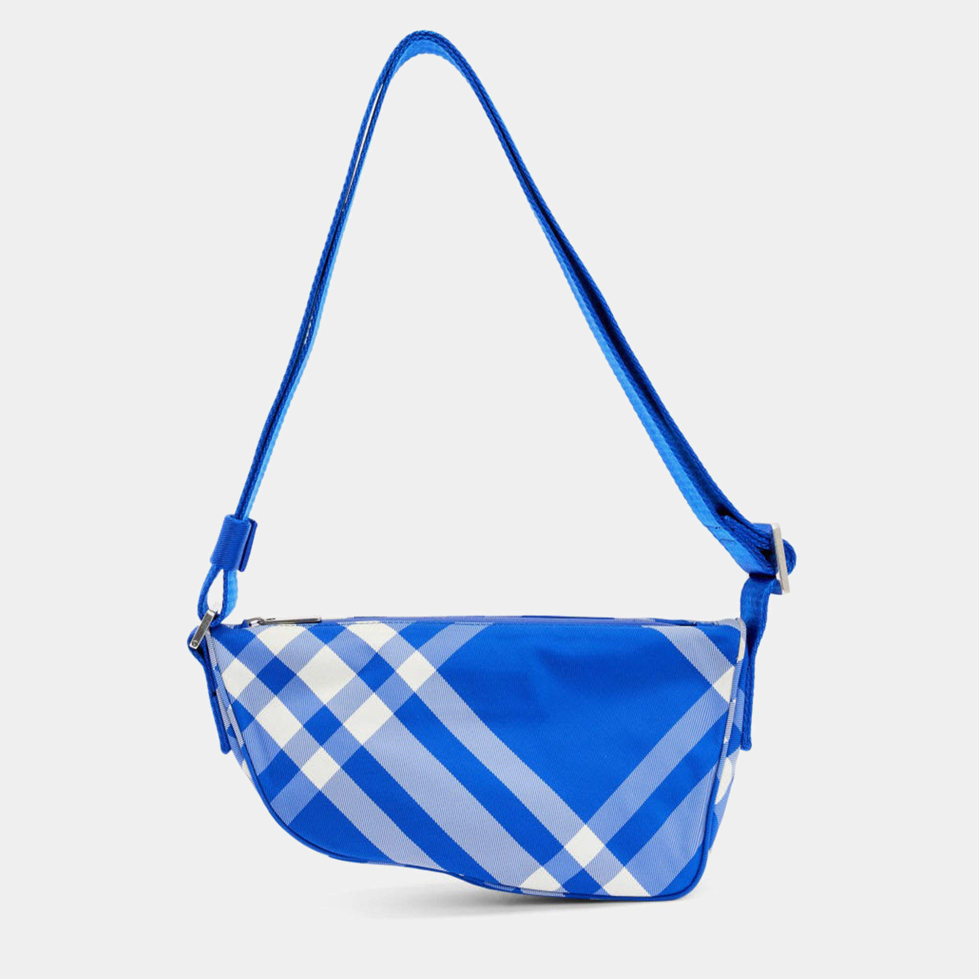 مملوكة مسبقًا Burberry Ml Shield Blue Leather Shoulder bag