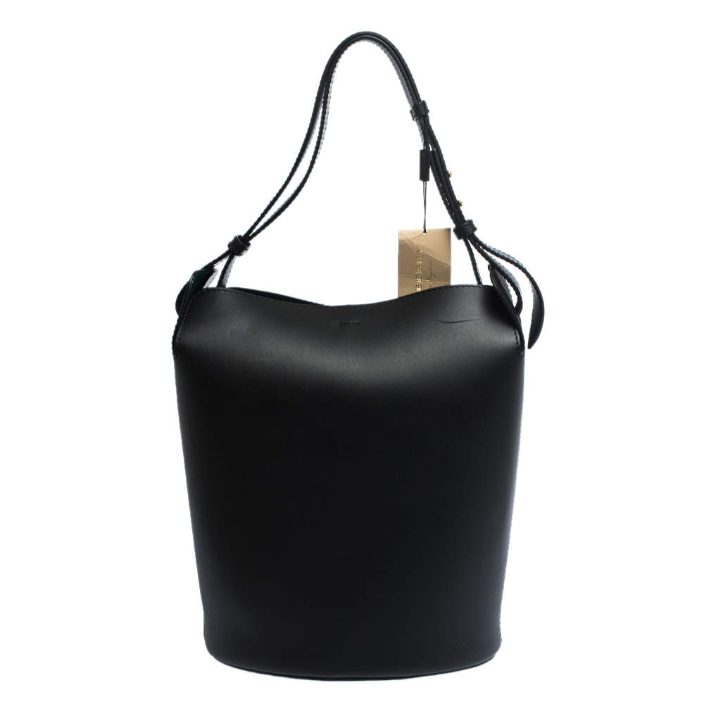 Burberry Black Leather Large Bucket Bag Burberry | TLC