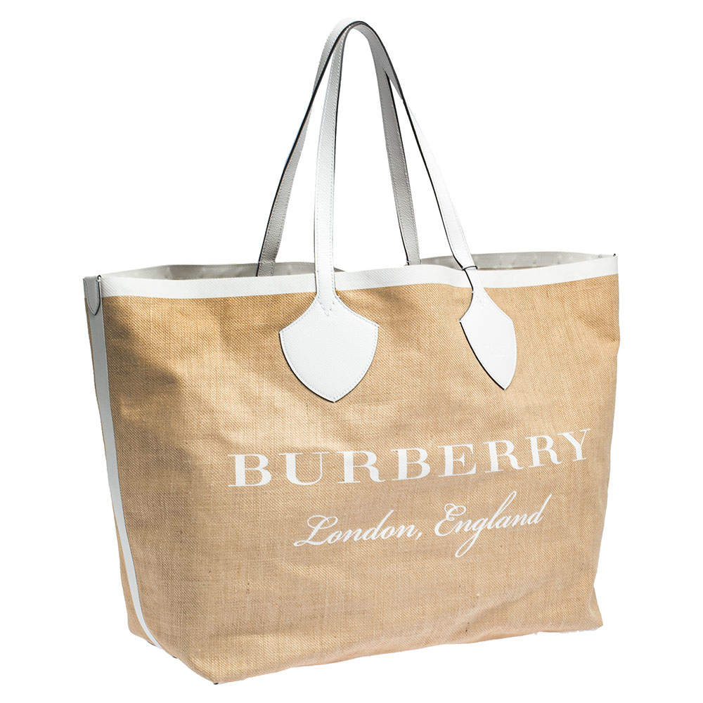 burberry jute tote