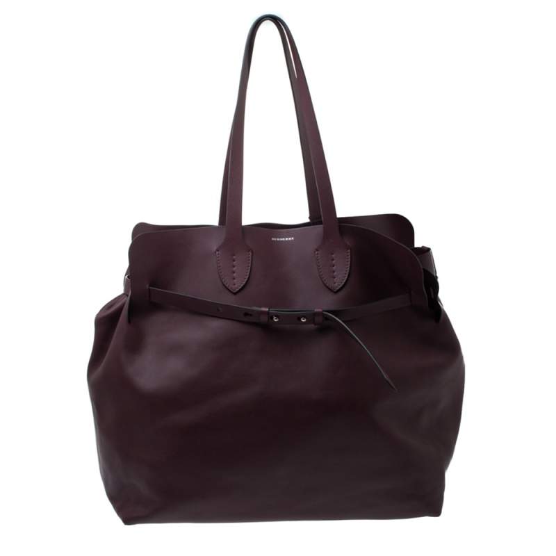 burberry large leather tote