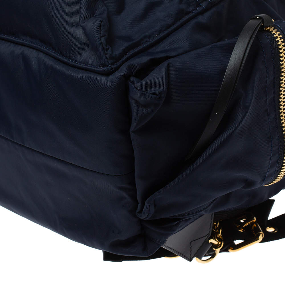 The rucksack backpack Burberry Blue in Metal - 25057962