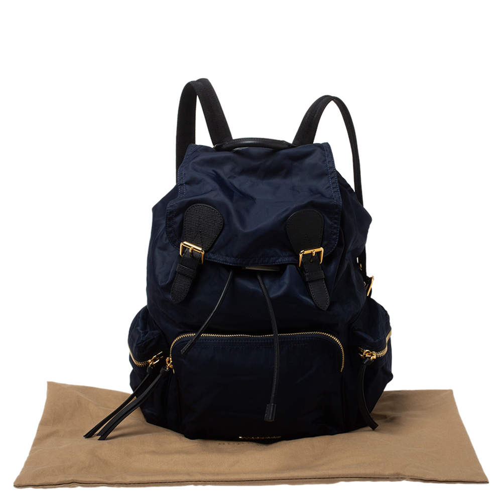 Burberry Navy Blue Nylon Rucksack Backpack Burberry | TLC