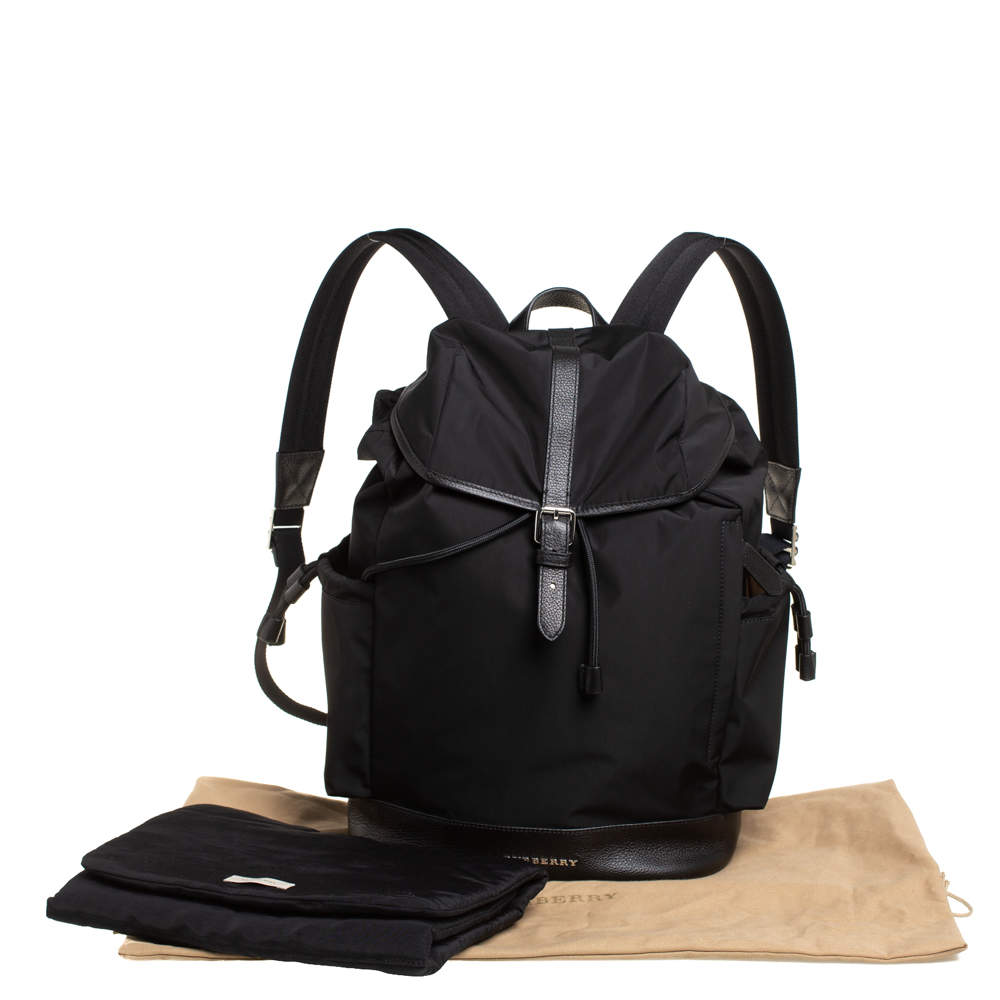 Shop Burberry Watson Nylon Diaper Bag Backpack