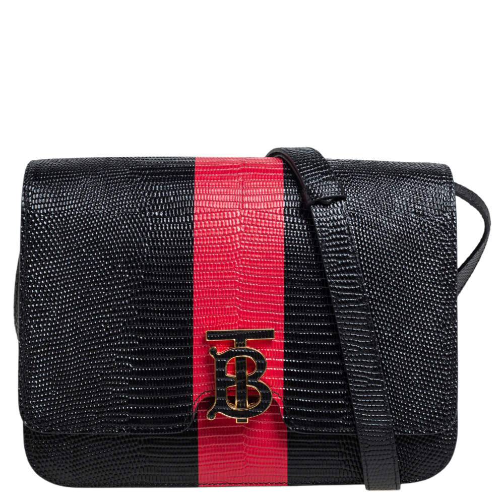 Burberry TB Small Bag Red Grainy Leather