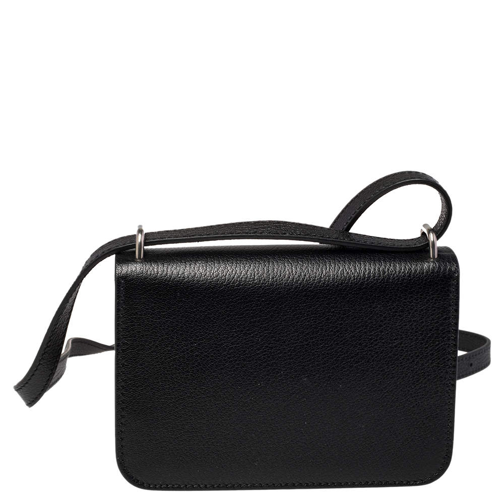 Burberry Black D-ring Leather Crossbody Bag Goatskin ref.214860 - Joli  Closet