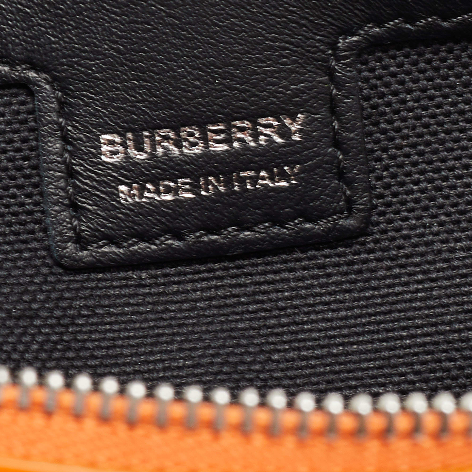 Burberry Orange/Black Leather Mini Double Olympia Bag Burberry | TLC