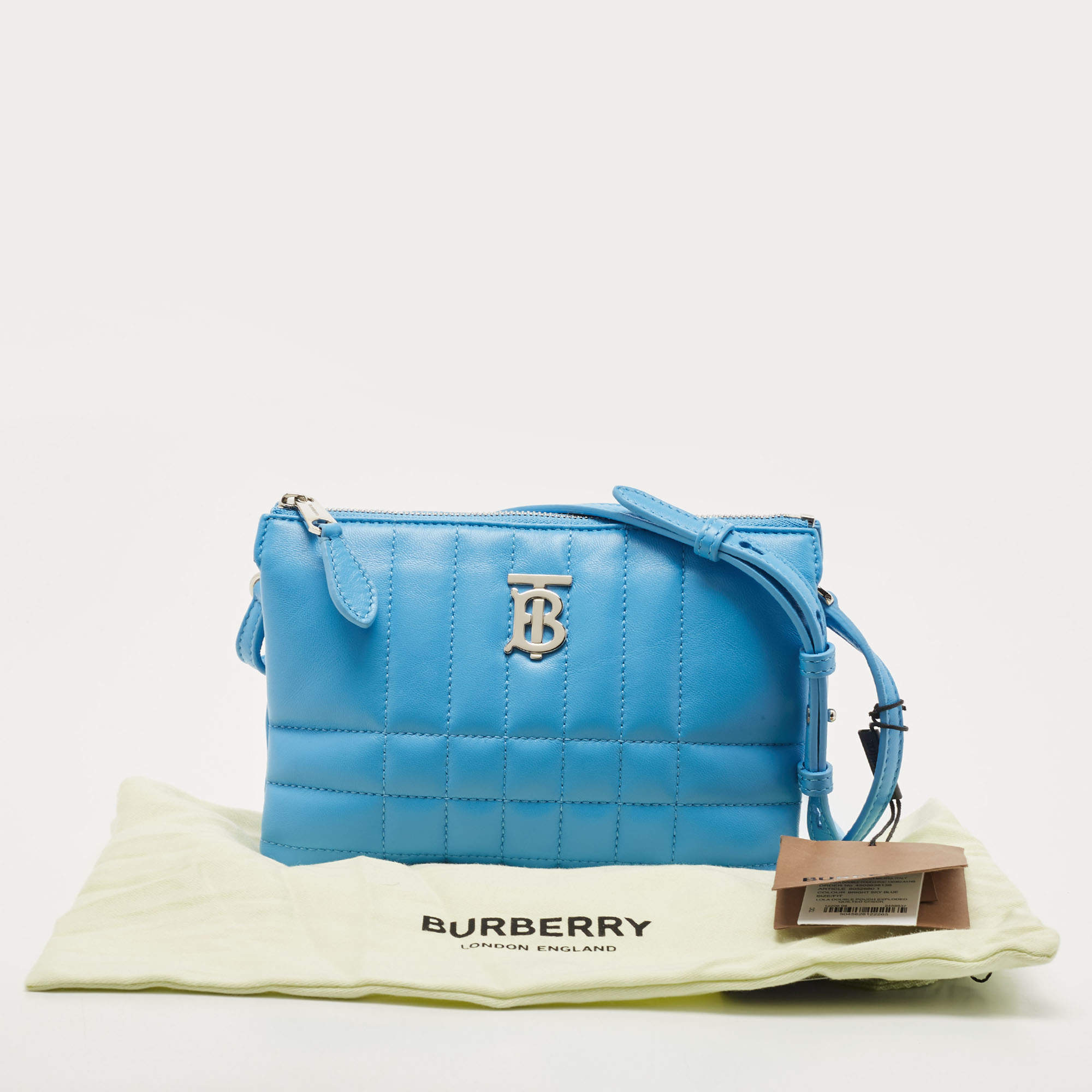 Burberry Lola Double Pouch Bag in Blue