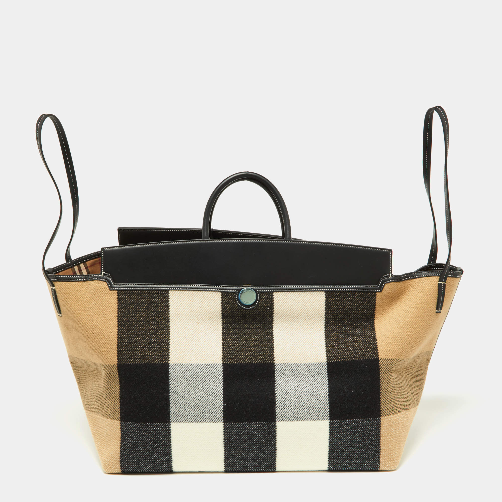 Burberry society bag best sale