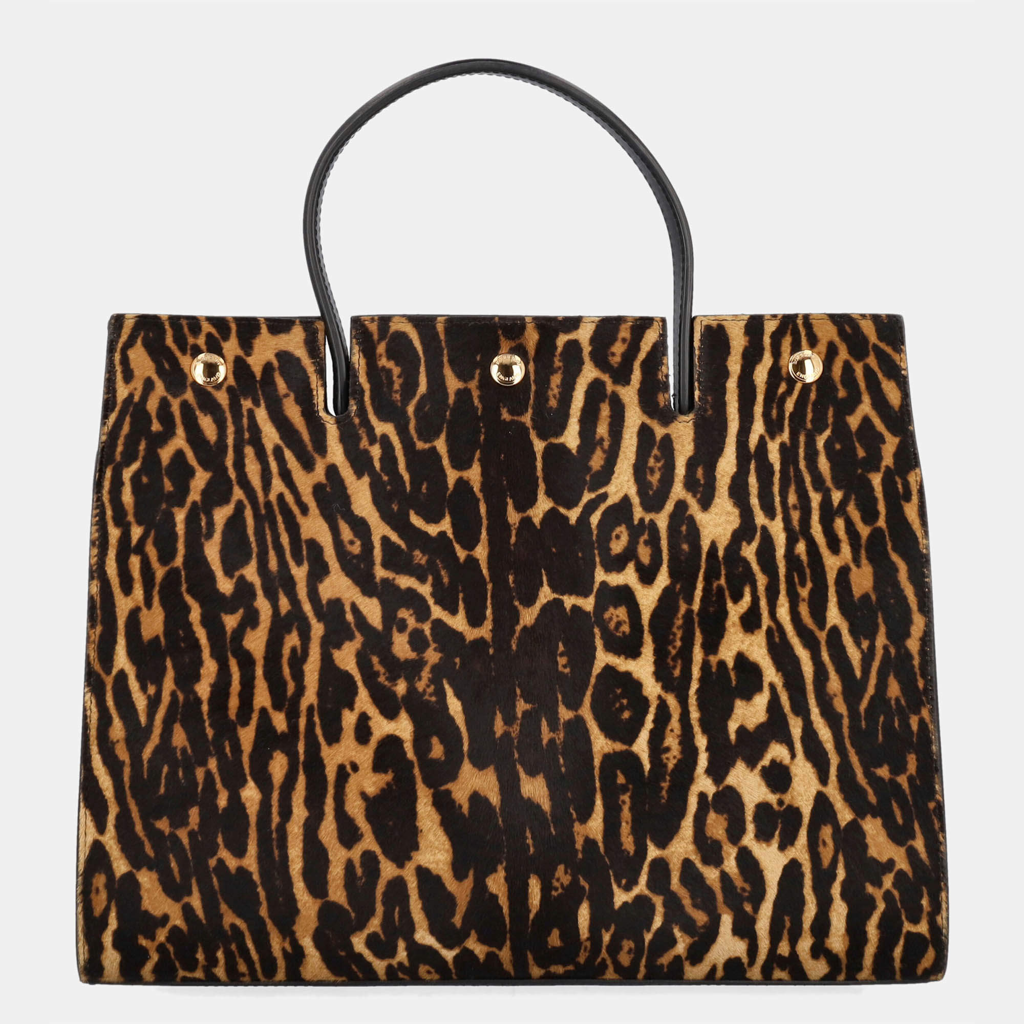 SAINT LAURENT Rive Gauche Tote Bag in Leopard Print