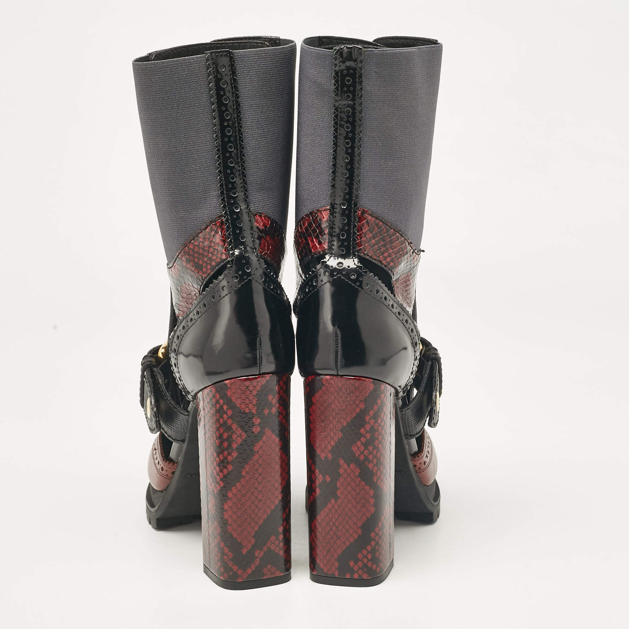 Burberry snakeskin boots on sale