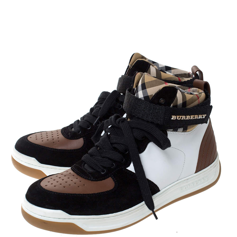 Burberry Multicolor Leather, Suede and Canvas Vintage Check Dennis 