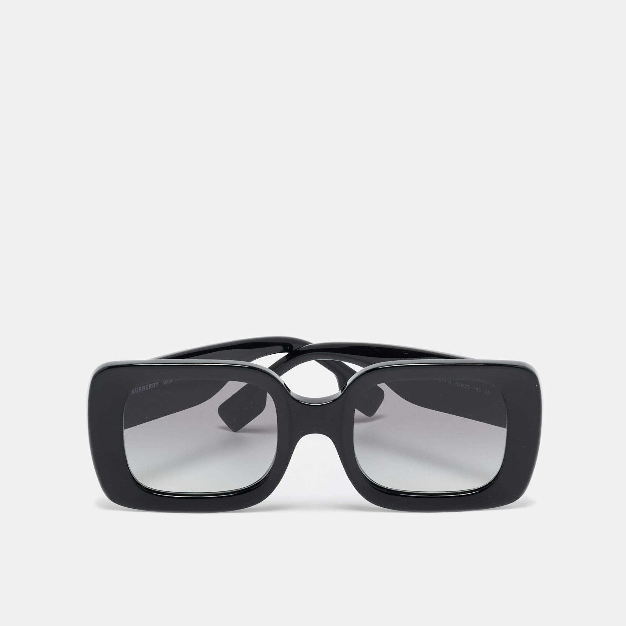 Pre Owned Burberry Black Gradient B 4327 Square Sunglasses