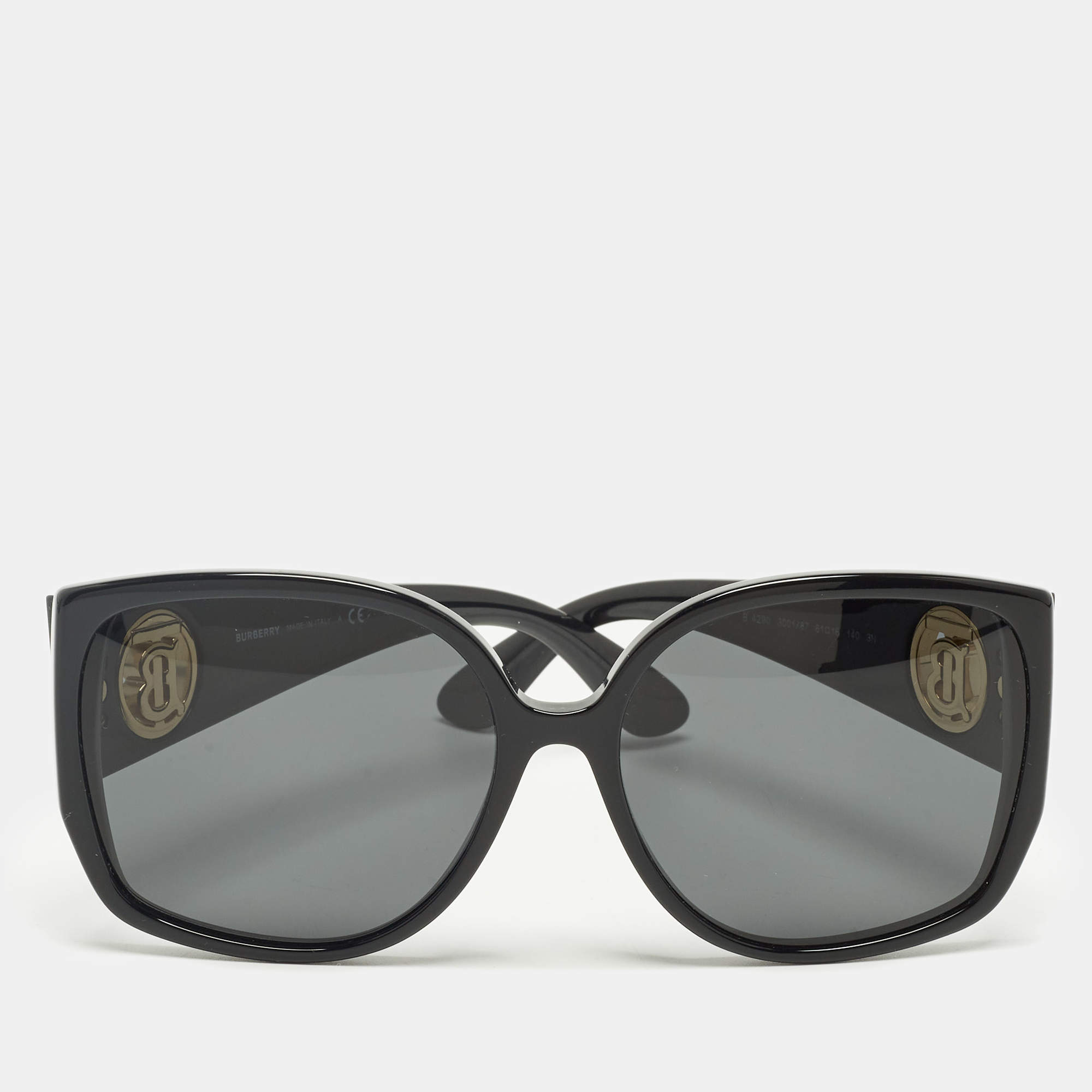 مملوكة مسبقًا Burberry Black B 4290 TB Oversized Sunglasses