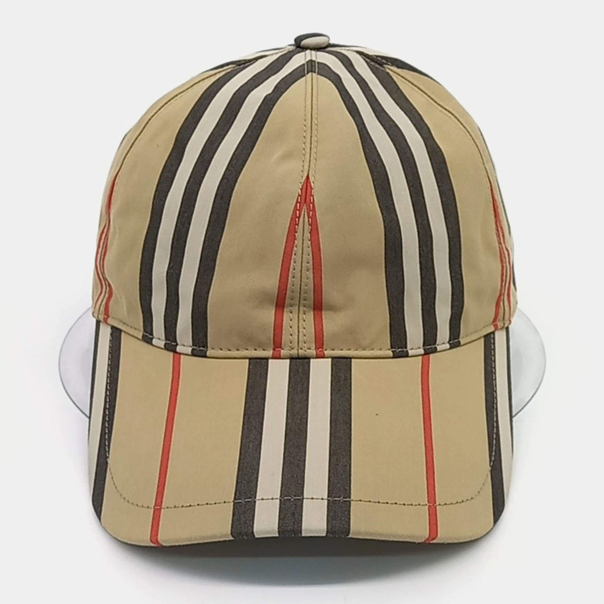 Pre Owned Burberry Beige Cotton Cap