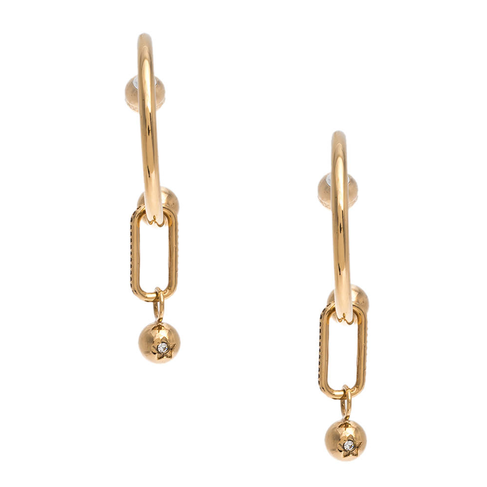 Burberry hoop hot sale earrings