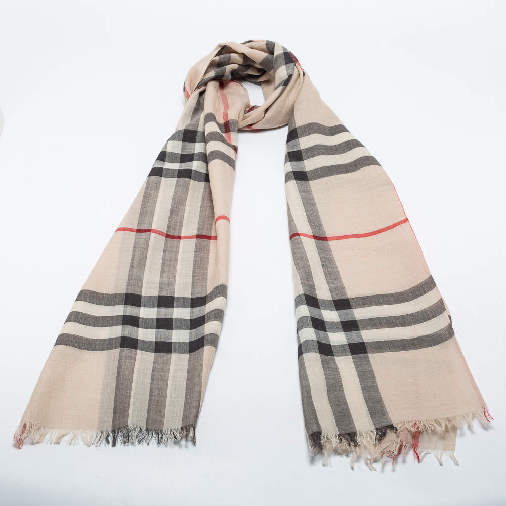 Burberry used scarf deals