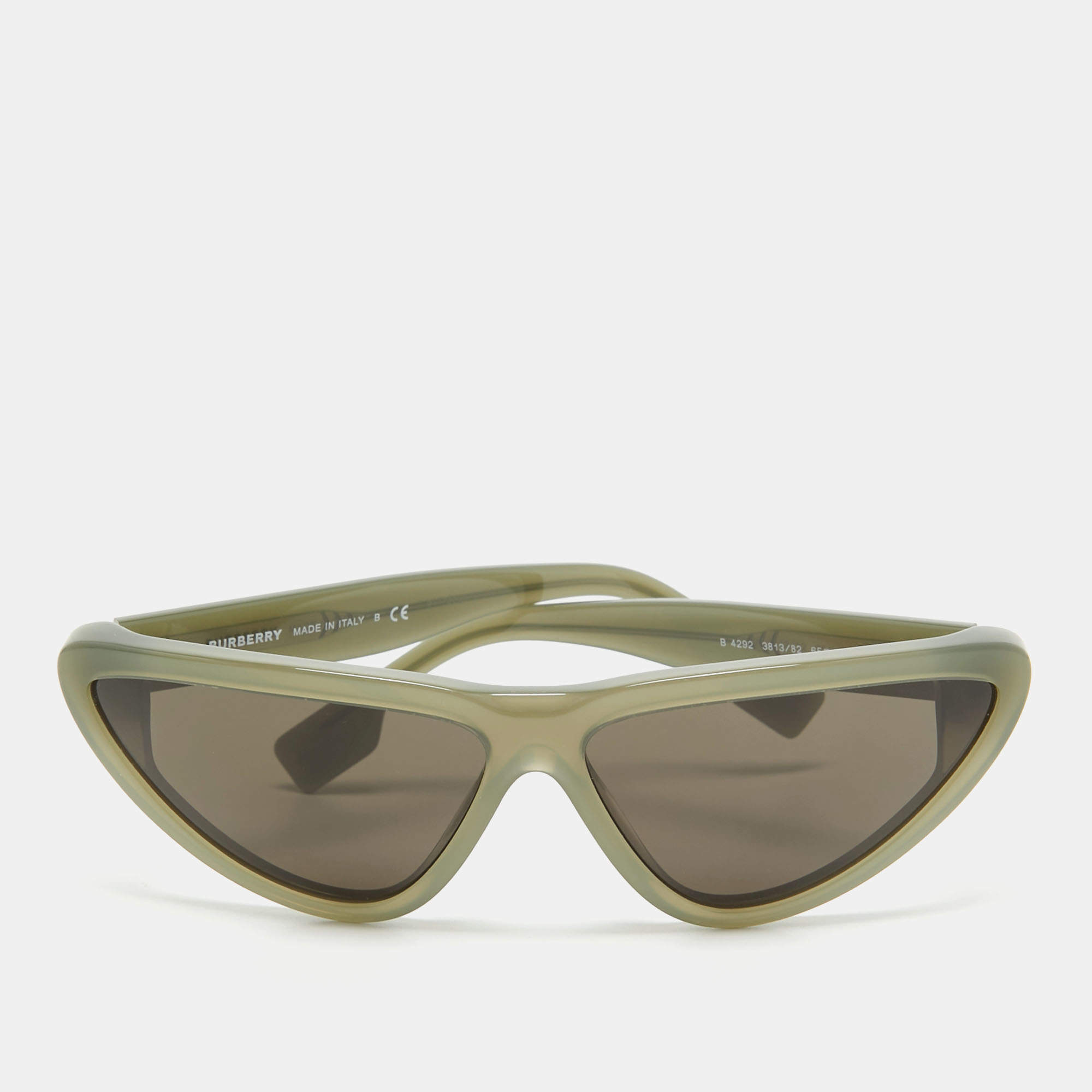 Pre Owned Burberry Grey/Black B4292 Cat Eye Sunglasses