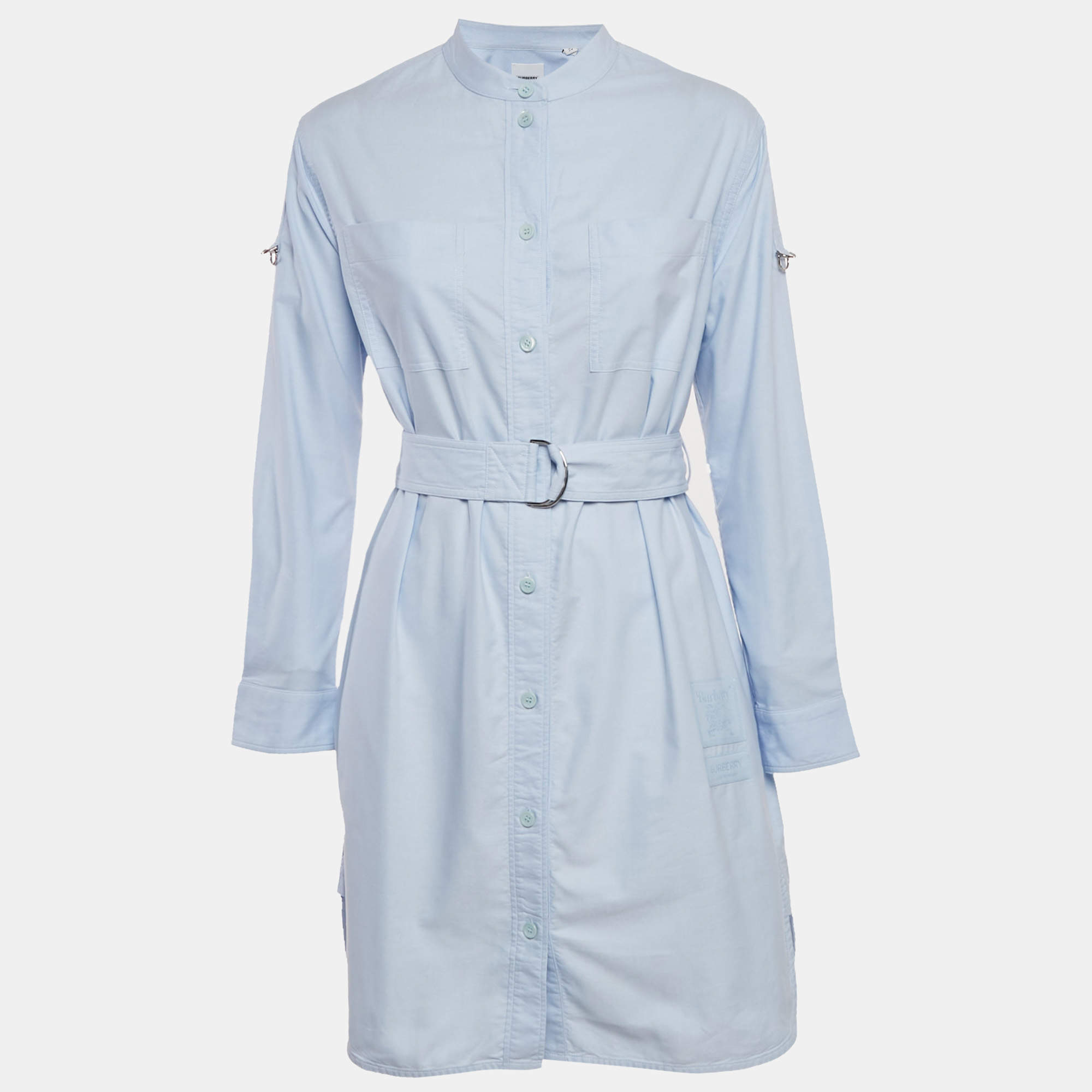 Burberry★素敵!White Lace Detail Shirt Dress Burberry White Cotton Slit Detail Shirt Dress L Burberry | TLC