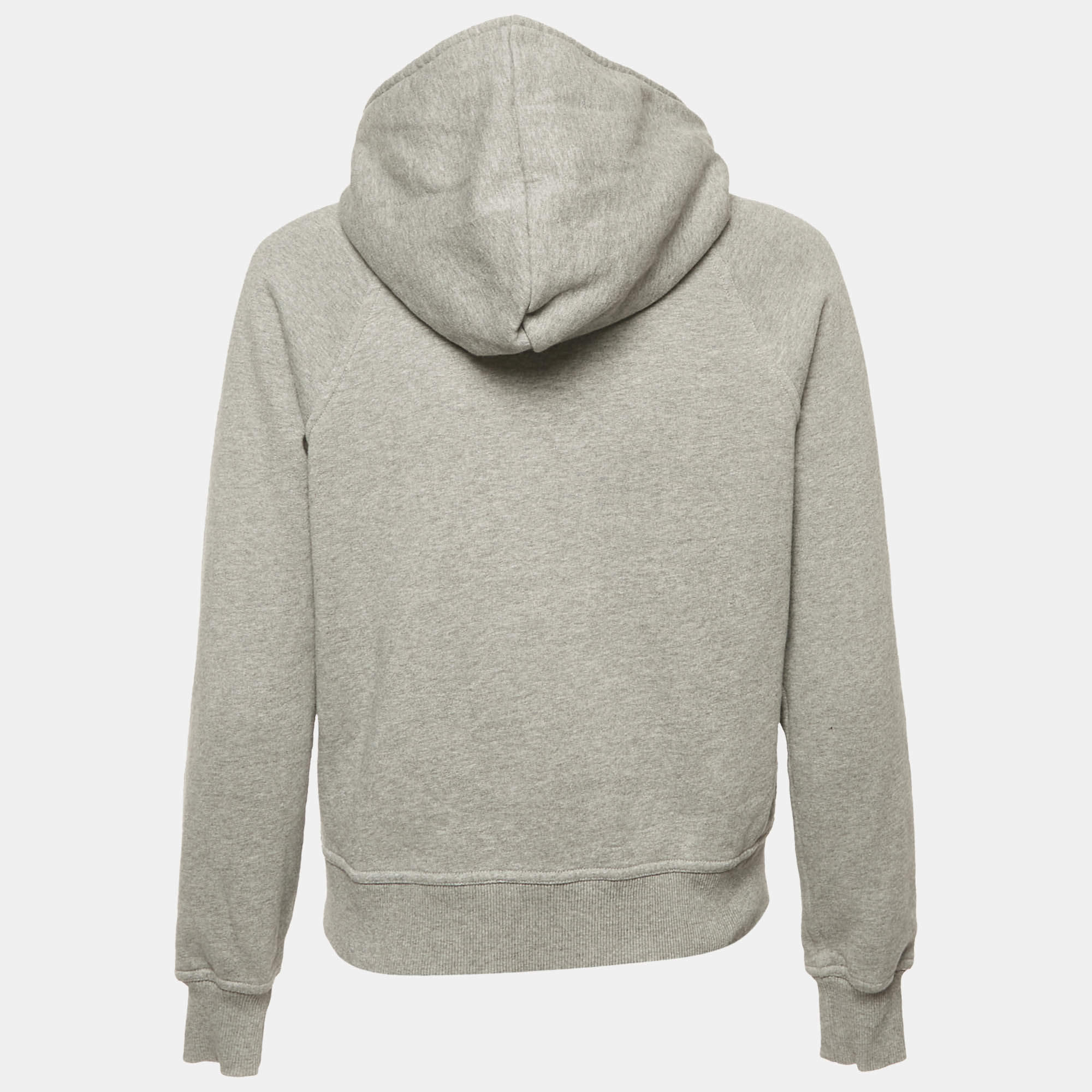 BURBERRY グレー ジップアップジャケット NWT $920 Burberry Check Hoodie Cotton Zip Up Jacket Gray XL