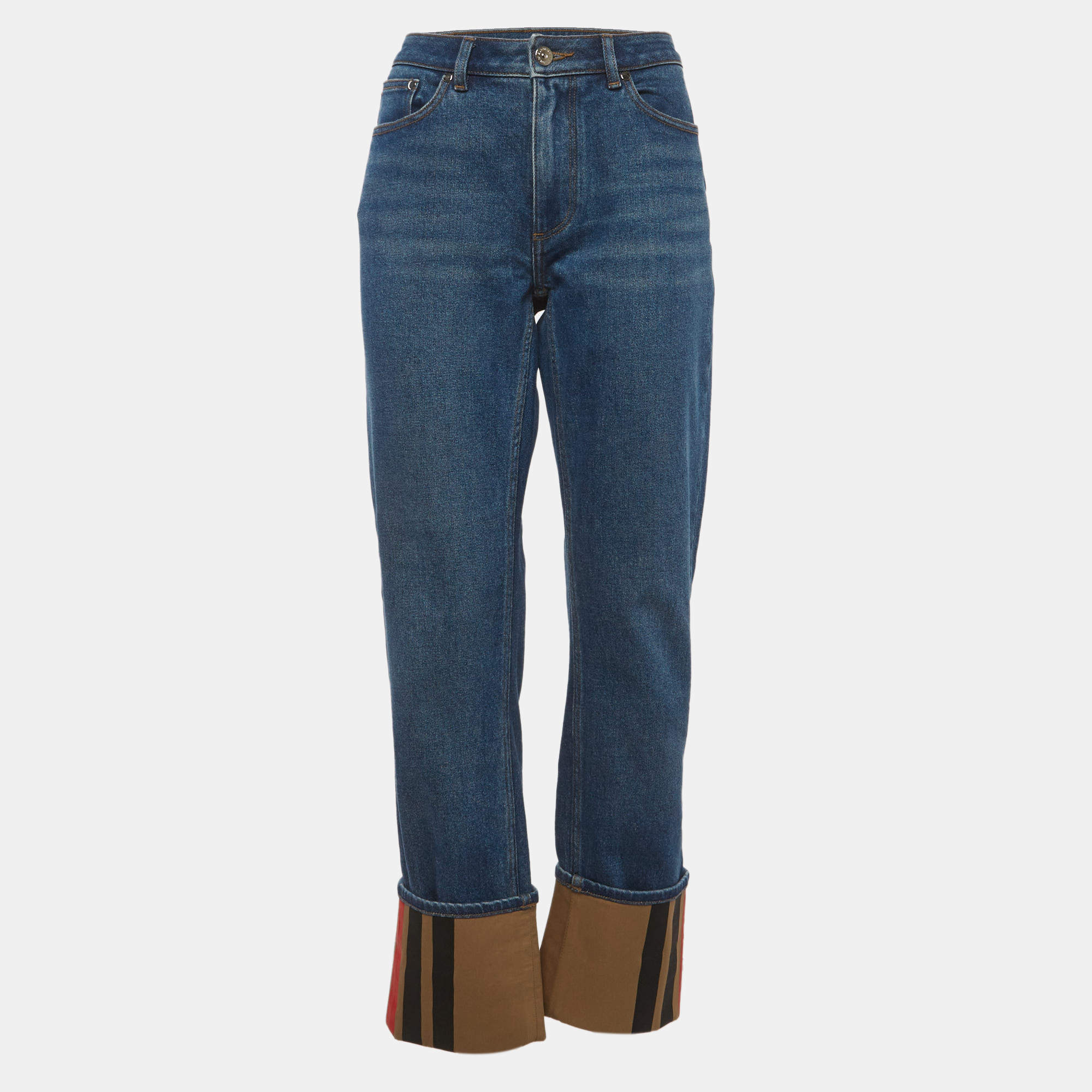 مملوكة مسبقًا Burberry Blue Denim Marissa Jeans M/Waist 27"