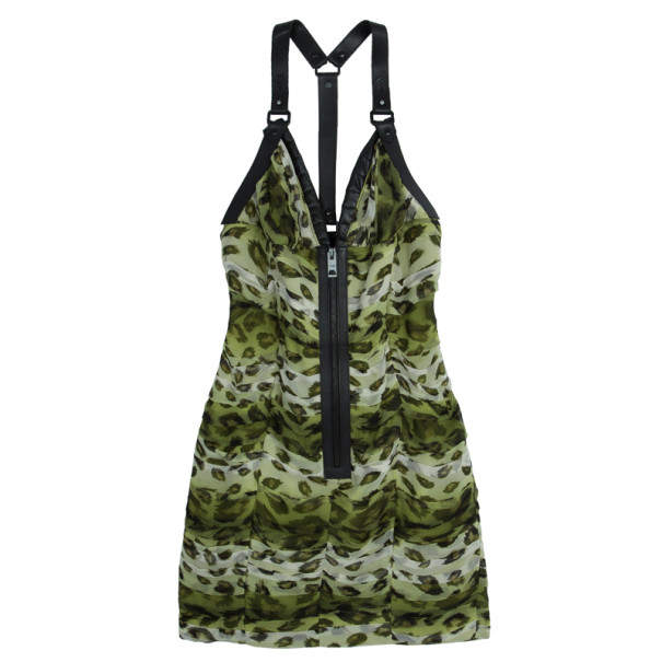 مملوكة مسبقًا Burberry Prorsum Animal Print Halter Dress M