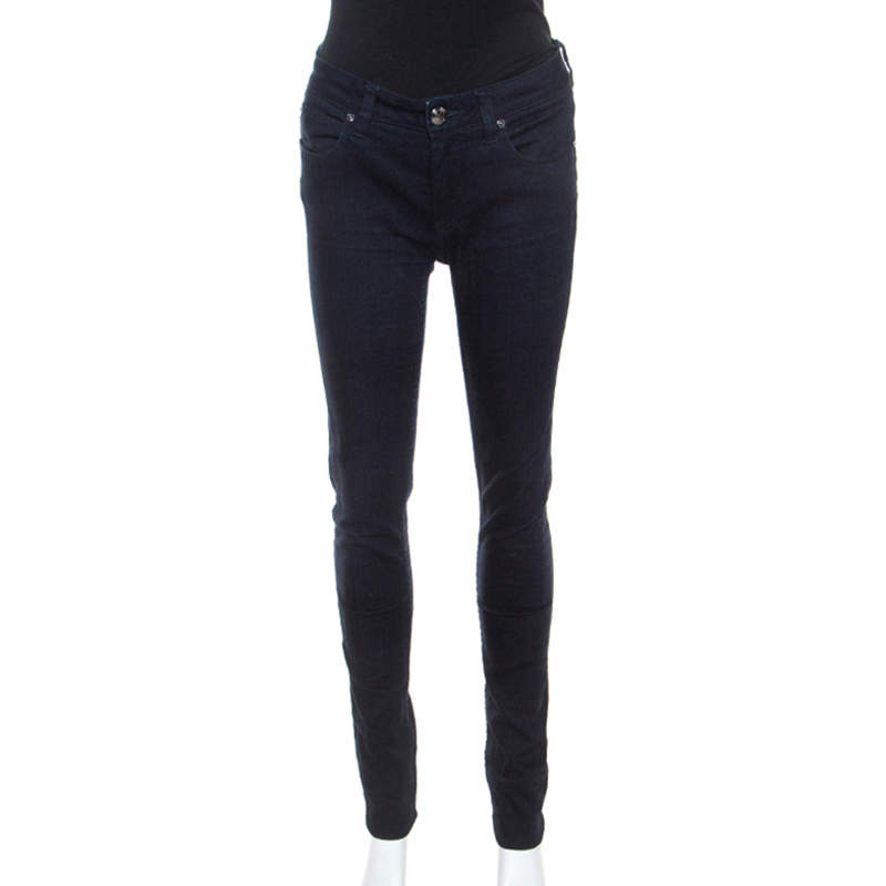 Pre Owned Burberry Blue Dark Wash Denim Thurlestone Skinny Jeans M