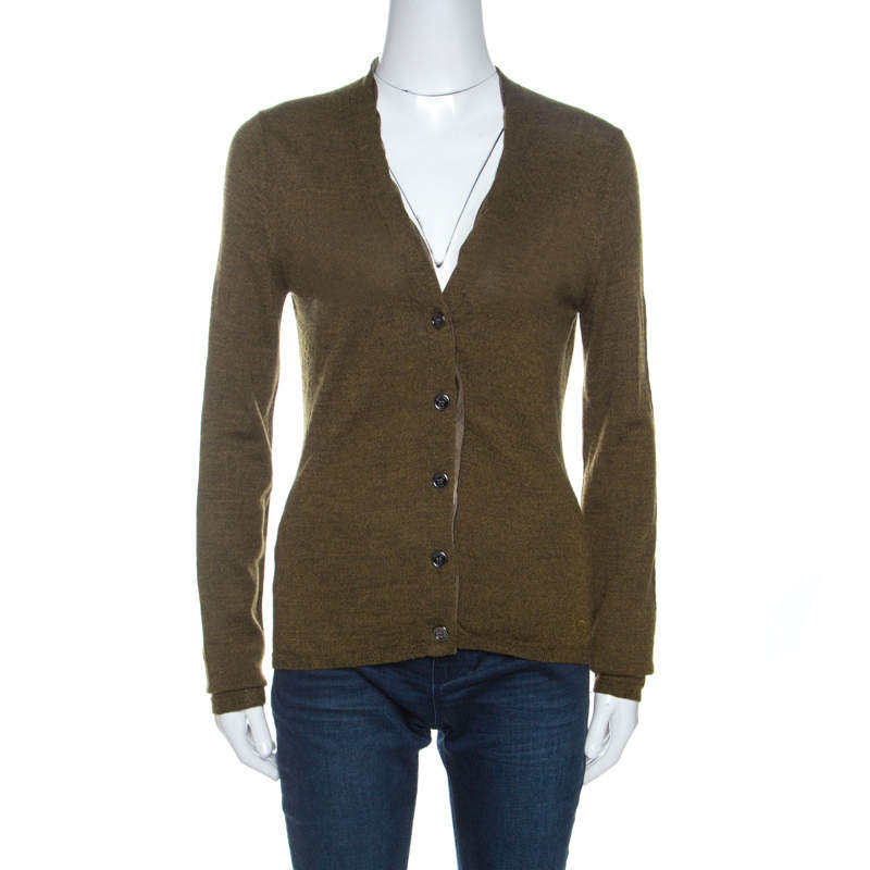 burberry merino wool cardigan