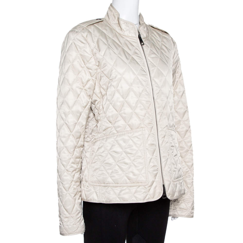 Burberry quilted hotsell jacket sale zip