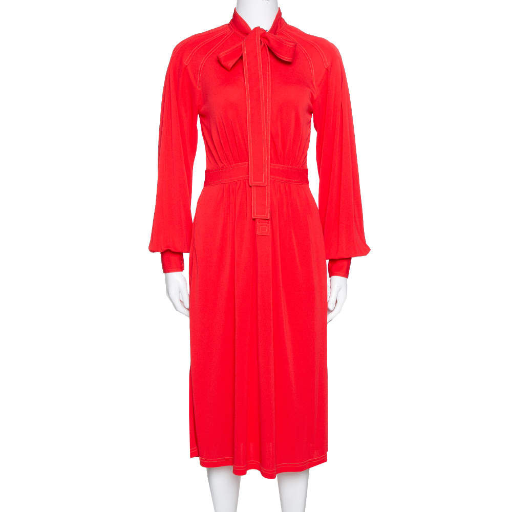 【関税＆送料込み】Burberry Dresses Burberry Tiered Fringe Midi-Dress | Saks Fifth Avenue