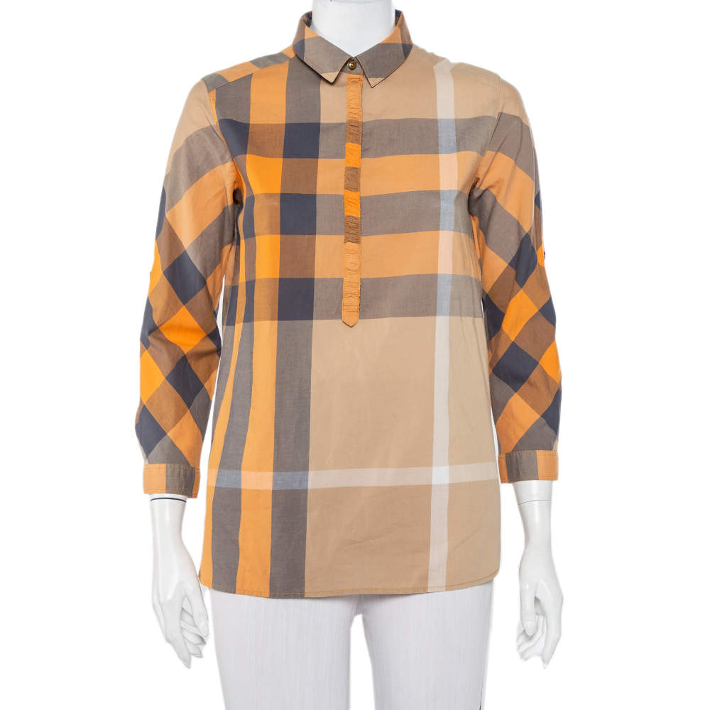 Burberry shirt on sale womens orange