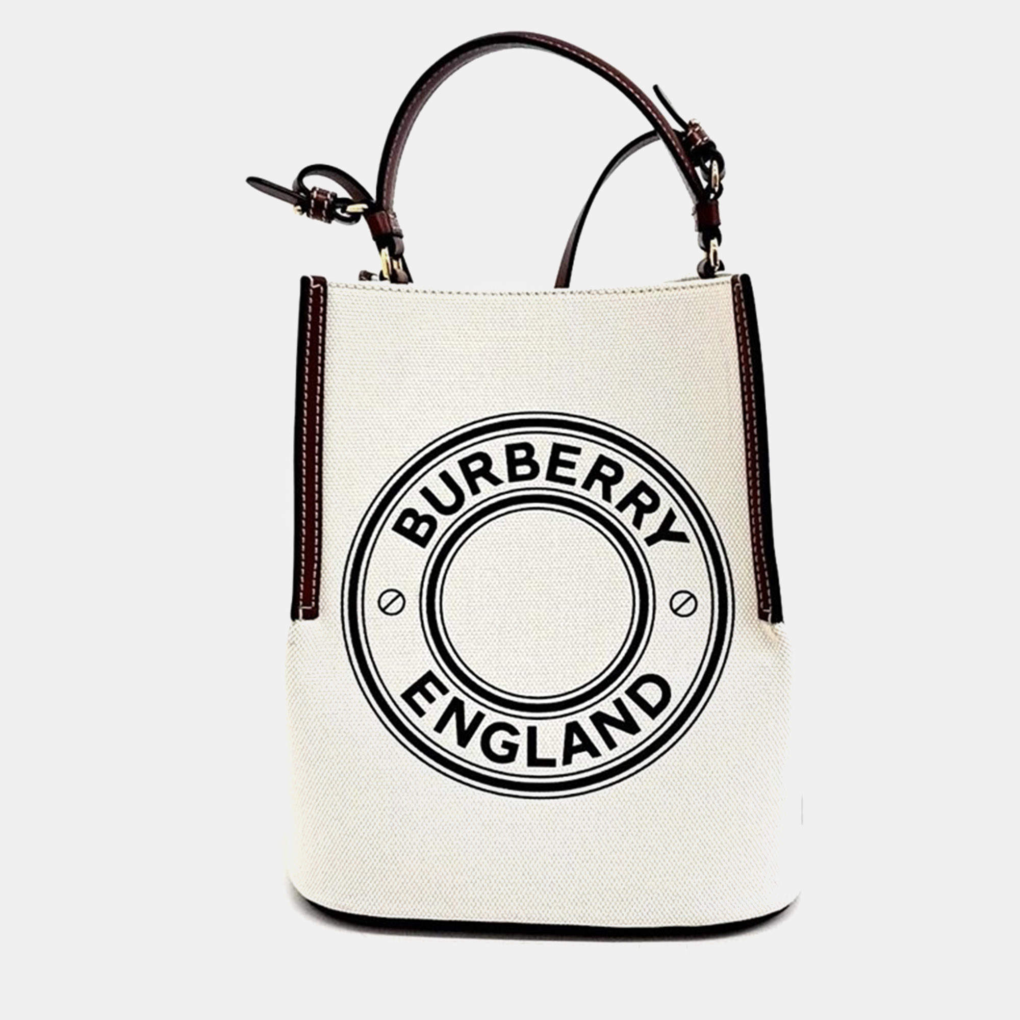 Burberry Canvas Peggy Bucket Bag