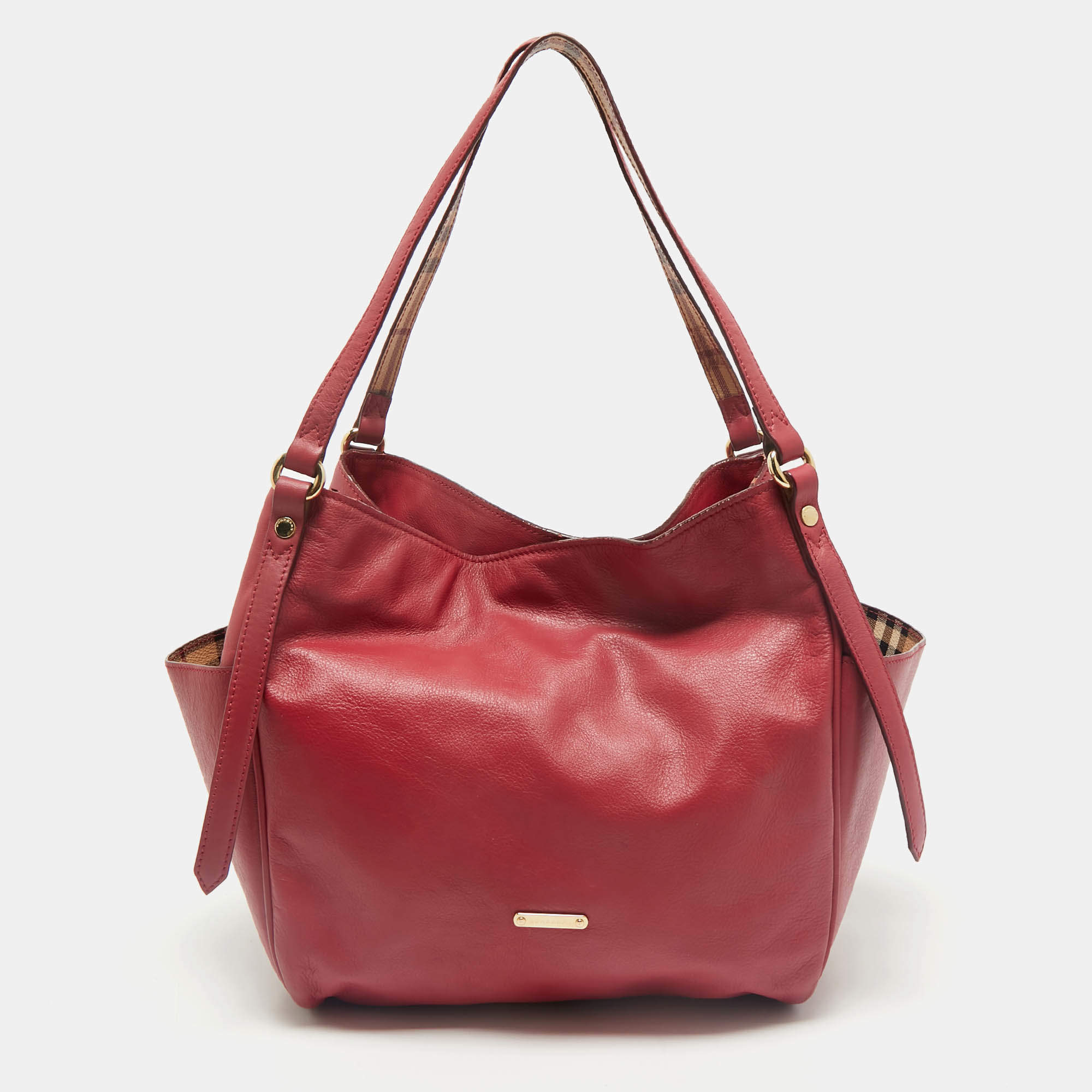 Burberry Pink Leather Canterbury Tote