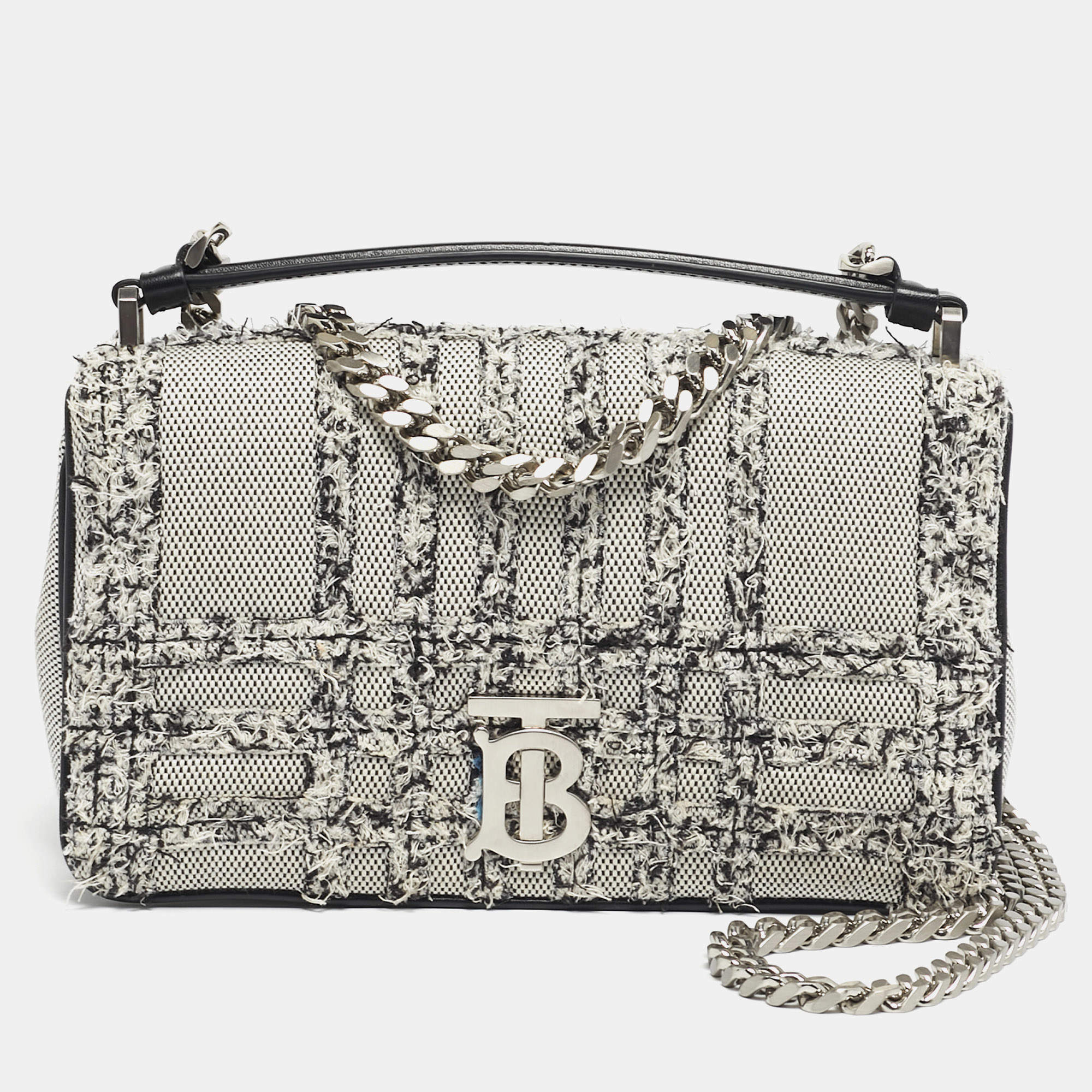 Burberry Black Smooth Leather Small Grace Crossbody Bag