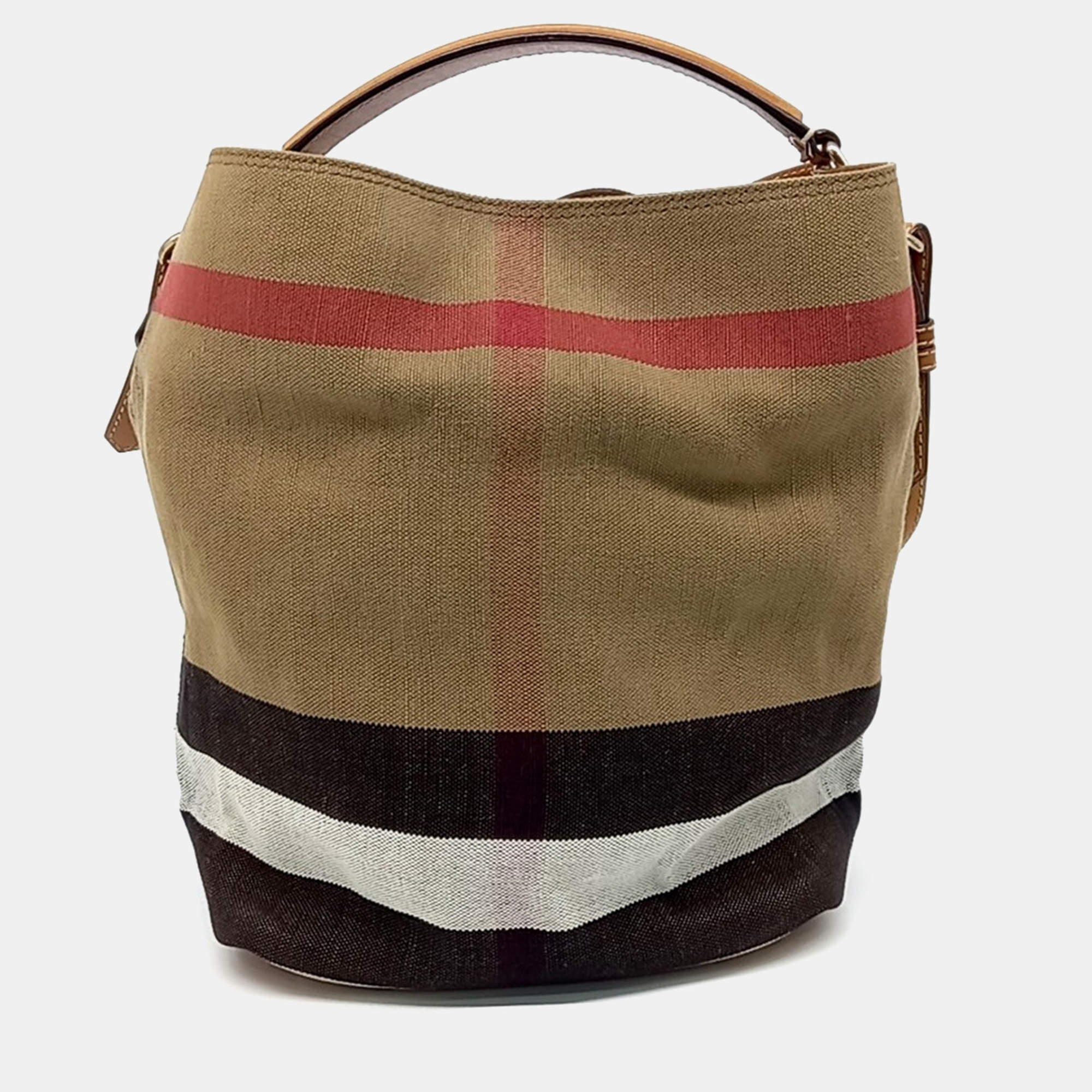 Pre Owned Burberry Multicolor Fabric Susanna hobo bag