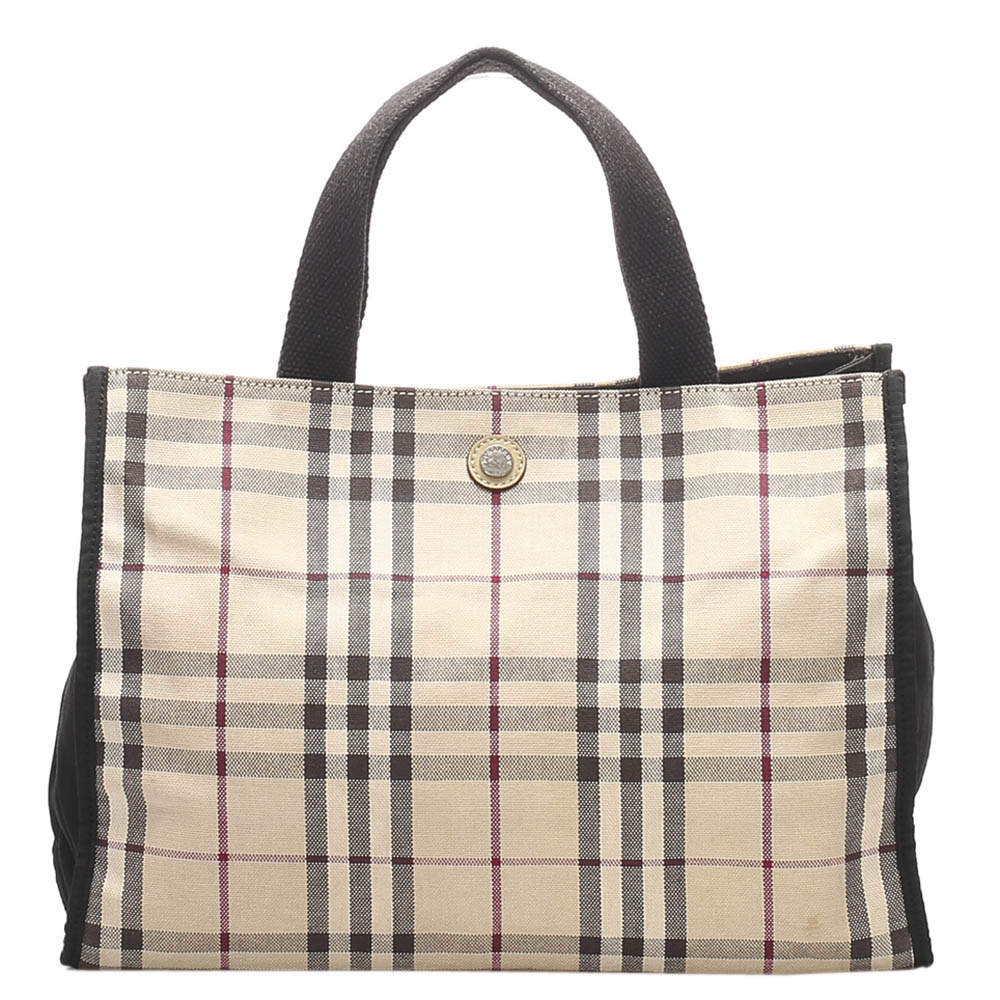 canvas tote bag burberry