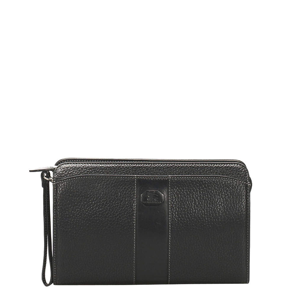 burberry black clutch bag