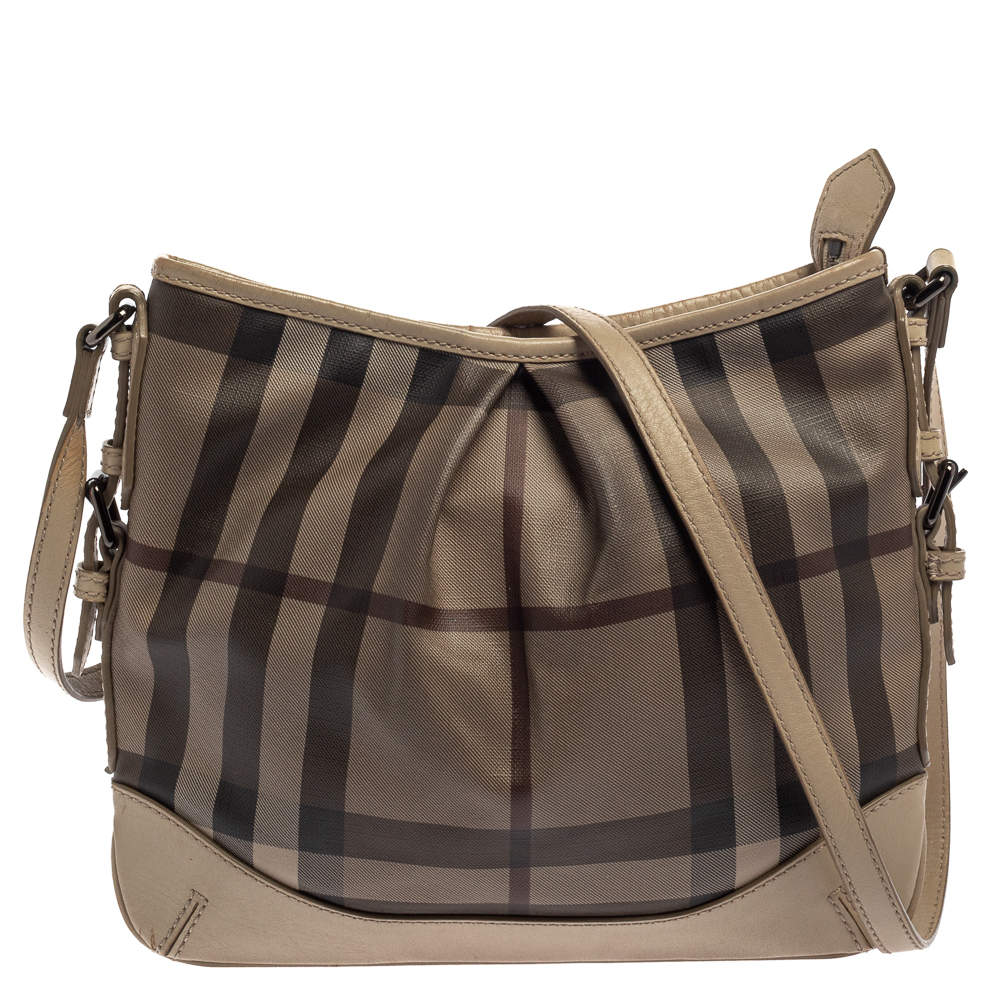 Burberry Beige Smoke Check PVC and Leather Hartham Crossbody Bag Burberry |  TLC