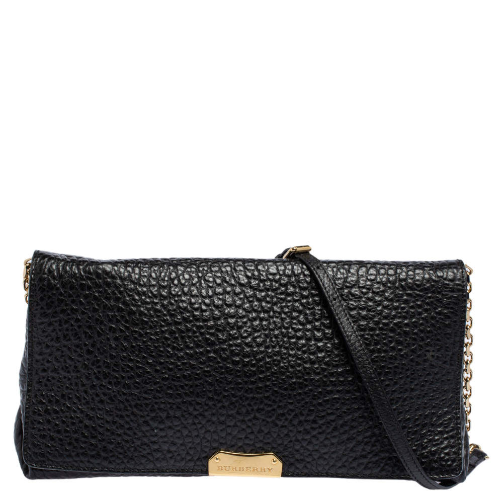 Burberry Black Grain Leather Mildenhall Shoulder Bag Burberry | The ...