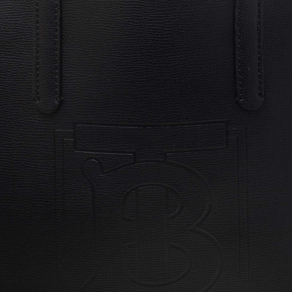 Authentic Burberry Ladies Medium Leather Monogram TB Bag Black 8014931  $2750 5045558502915