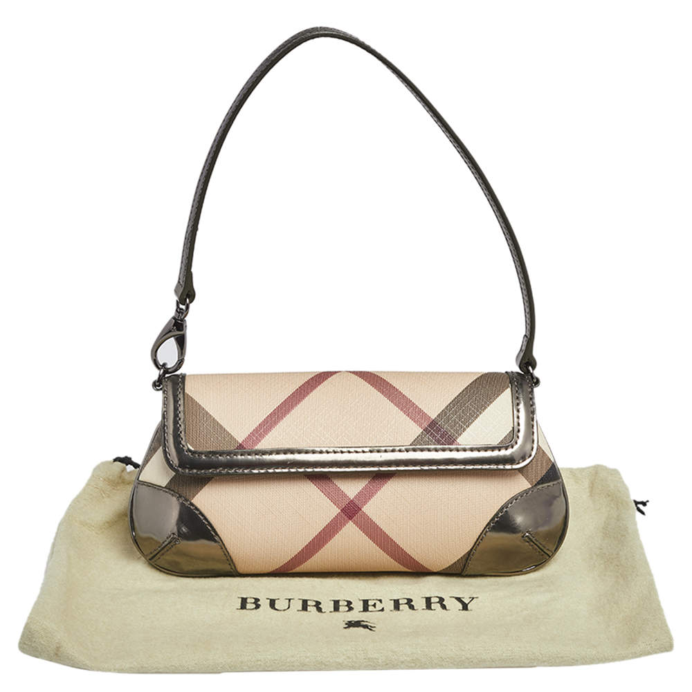 Burberry Womens Pochette Bag Beige Canvas – Luxe Collective